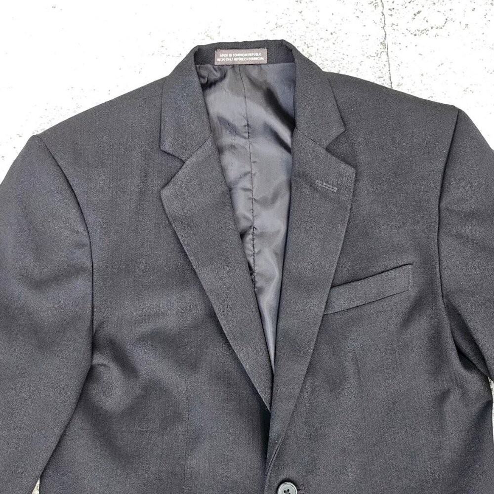 Dockers Kids Blazer Black Sport Coat Jacket Size 14 Husky - Picture 6 of 11
